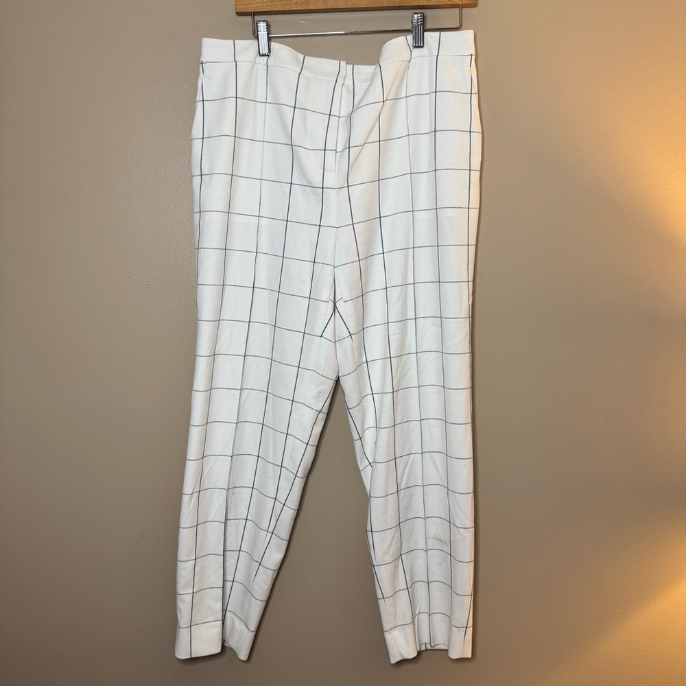 Argent Checker White & Black Grid Women's Trousers Size 14 Match Vest available